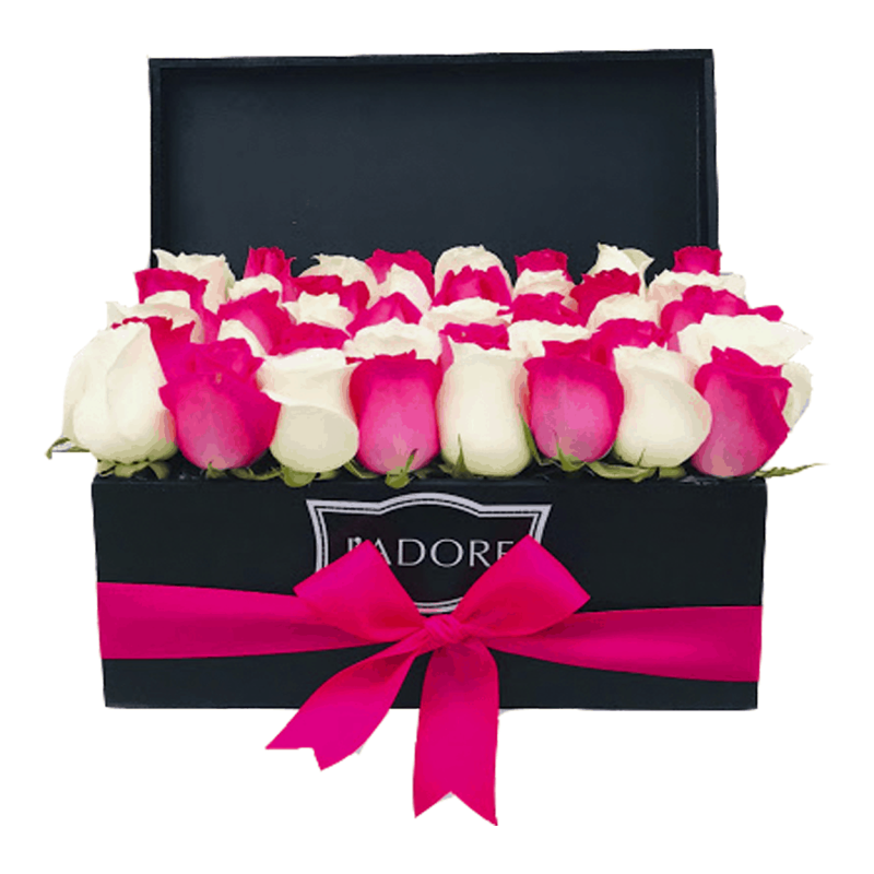 Rosas en caja
