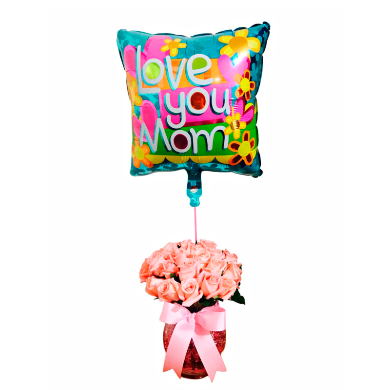 Rosas y Globo